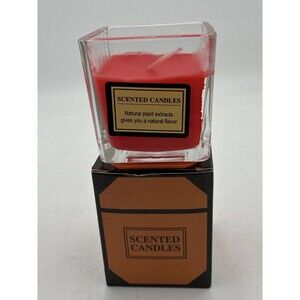 scented candle aromatherapy square glass natural plant extracts